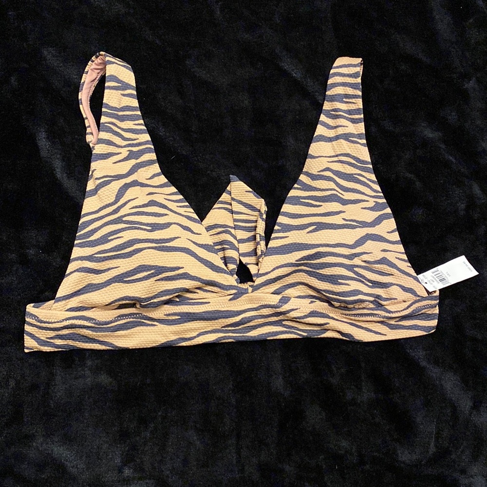 Tan Zebra Brand New Aerie bathing suit top